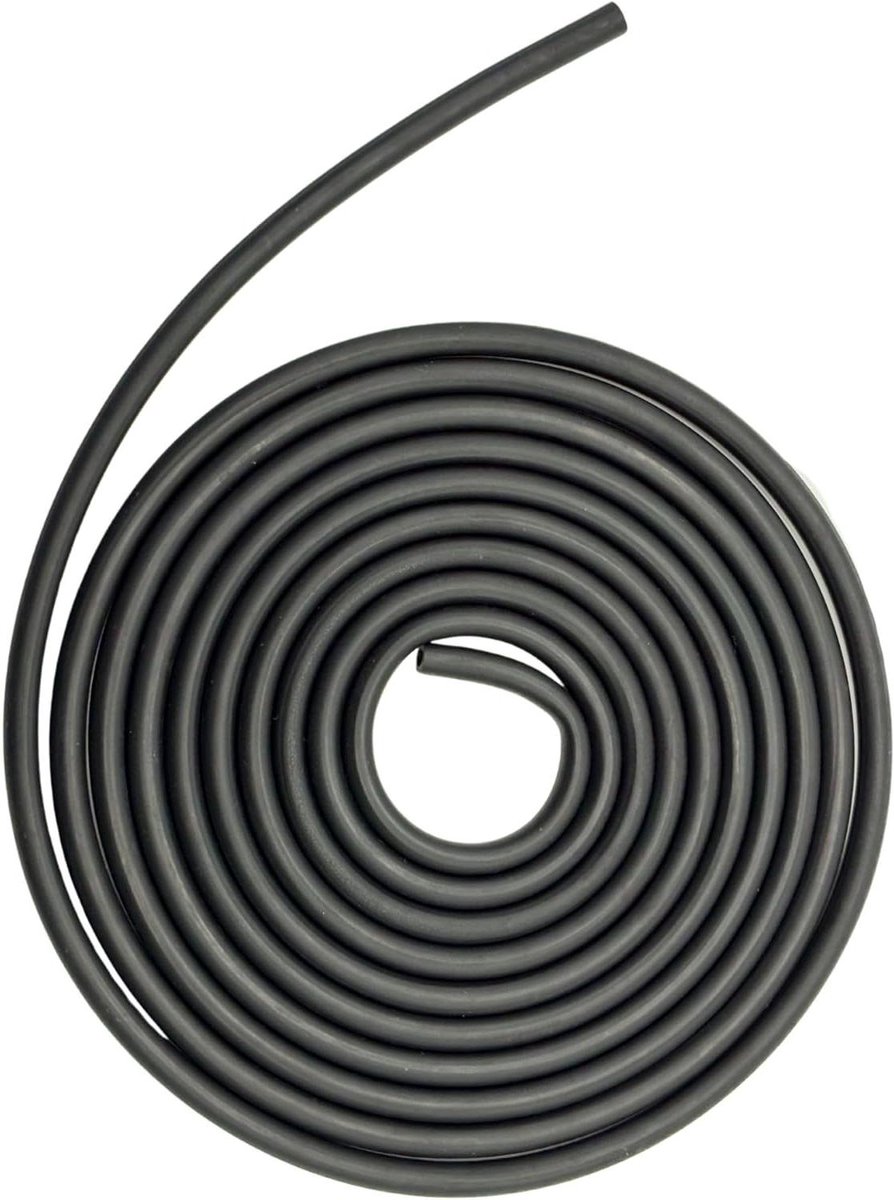 Brandstofslang - Brandstofleiding - Kleine Motoren Onderhoud - Oliebestendig en Ethenolcompatibel - 3 meter 4mm - Zwart
