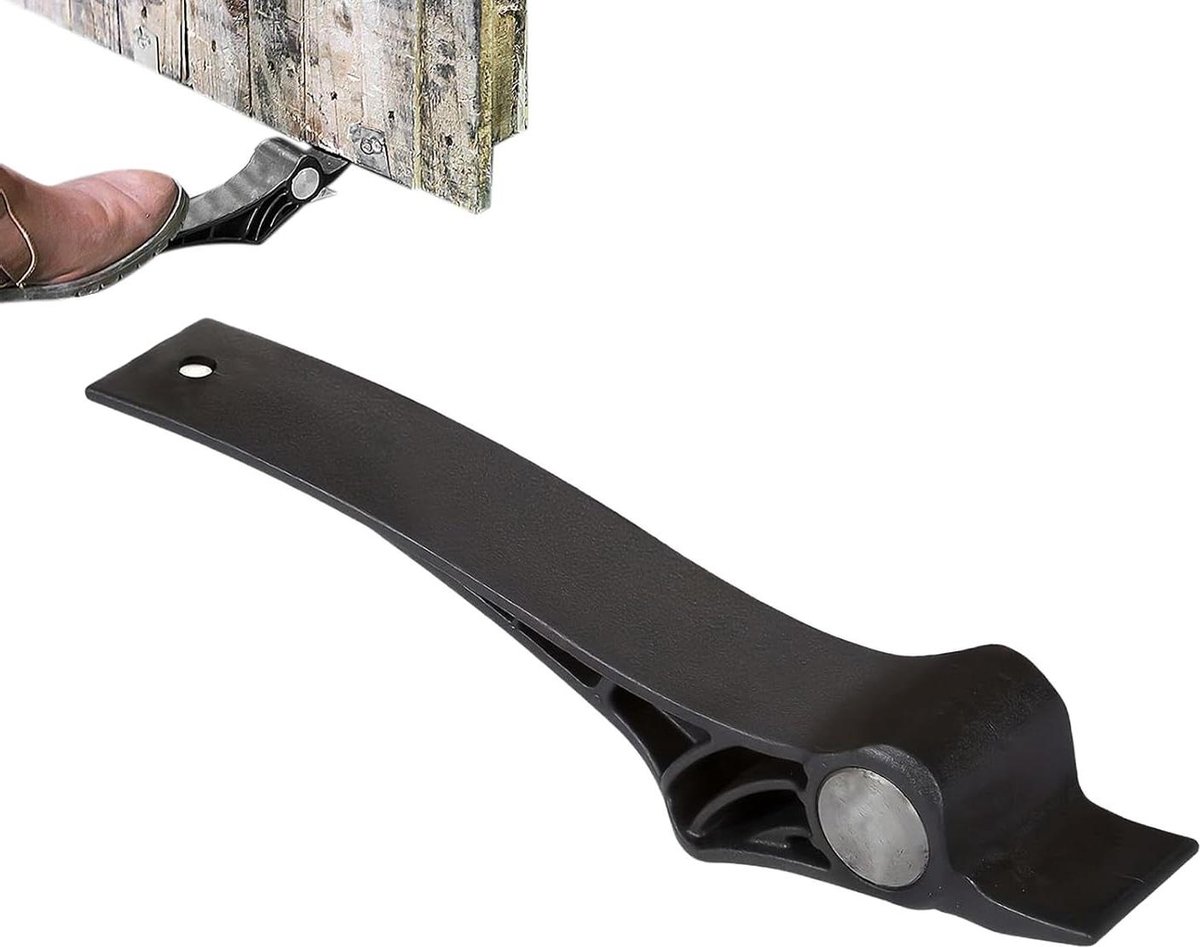 Deur Lifter - Deurhulp Tool - Deuren Monteren - Voetbediende Hefhulp - 100 kg - Grijs