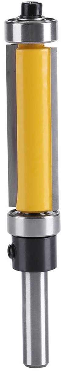 Complete Set van 1/4" Top Bearing Flush Trim Bits voor Houtbewerking en Laminaten - Perfect voor Veneer en Precisie Snijden
