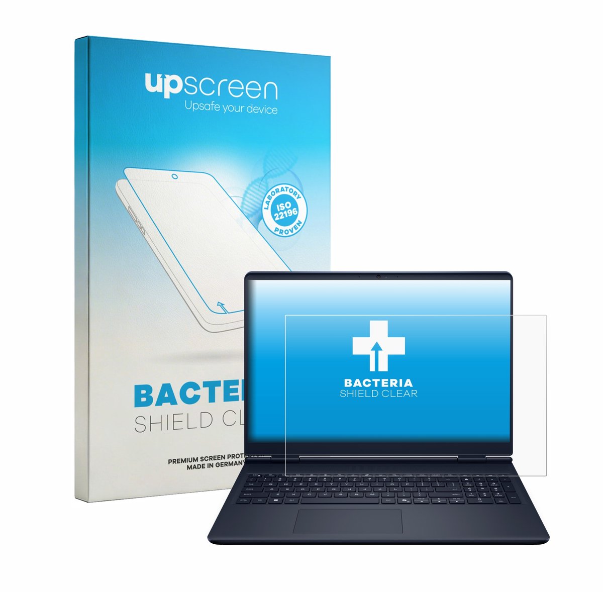 upscreen - Screenprotector voor Dell Alienware 16 Aurora - Folie Beschermfolie transparant antibacterieel