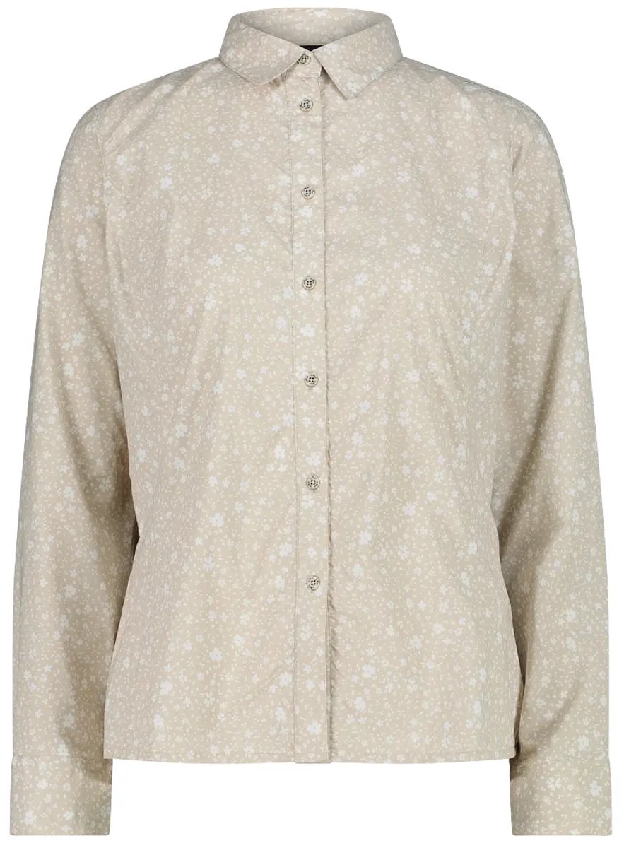 Dames lange mouwen button-down shirt CMP Creme