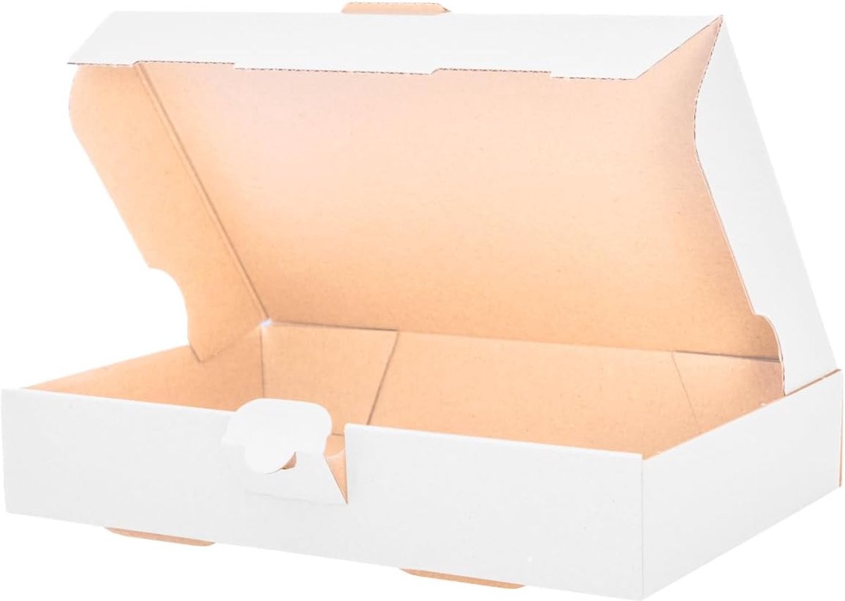 200 maxibriefkartons 240 x 160 x 45 mm wit MB-3 [maat en kleur naar keuze] verzenddoos vouwdoos vouwkarton maxibrief postverzending DHL-conform enkelgolf