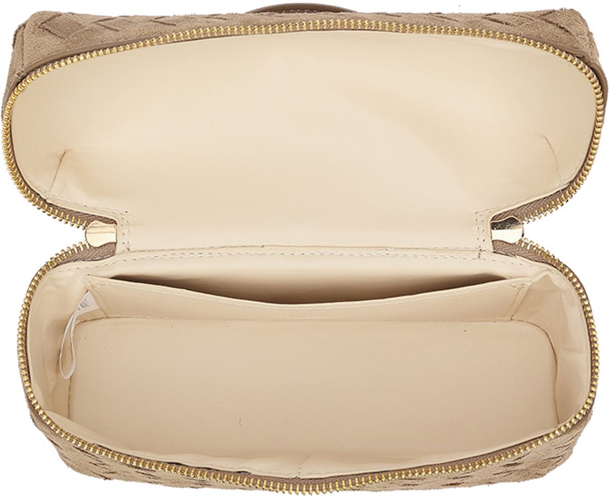 Giuliano kunstlederen suede schoudertas Lisanne - Dames - Taupe