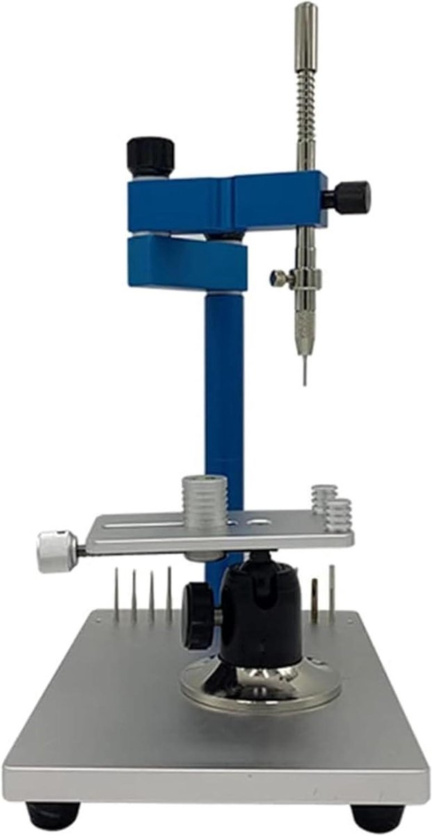 Parallelle Landmeter - Tandheelkundig Hulpmiddel - Laboratorium Werk - Dubbele Vaste Klem - 25 x 22 x 15 cm - Aluminium