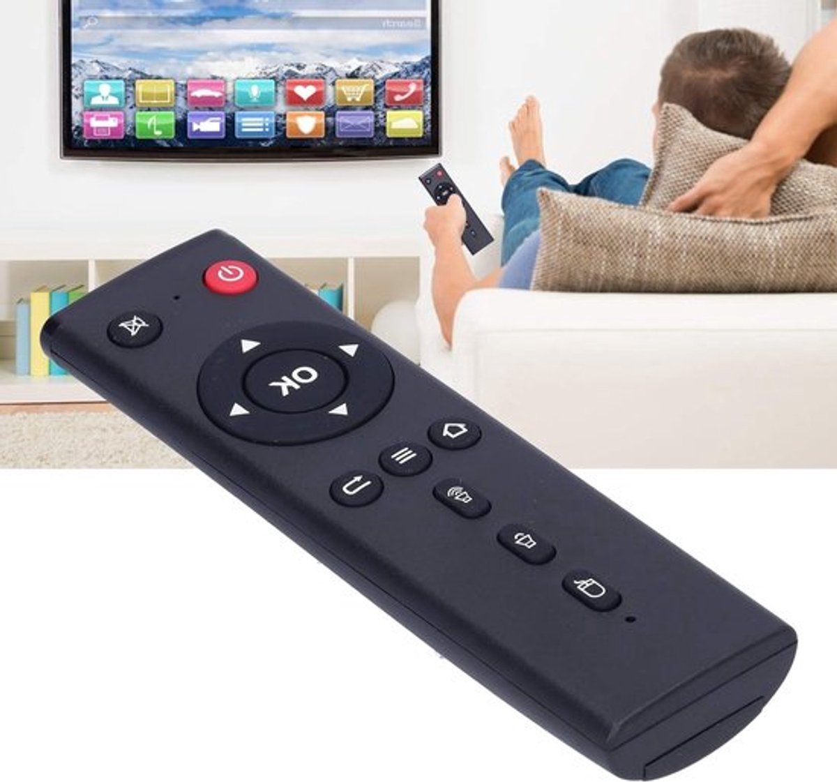 Afstandsbediening voor Android TV Box - Vervangingsoptie voor TX3, TX3 Max, TX6 en Meer - Compatibel met Smart TV en Streamingdiensten