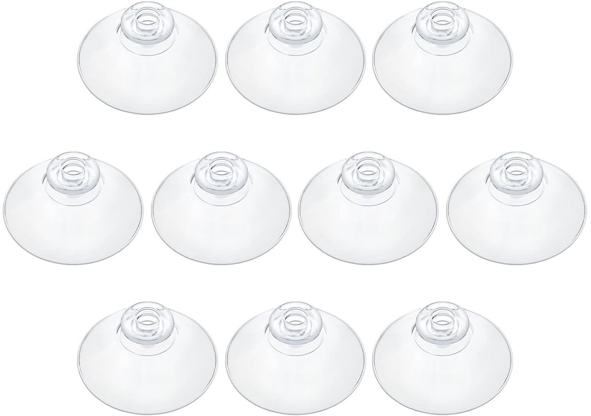 10 Stuks Duidelijke Zuignappen 1.7" PVC Plastic Zonder Haken voor Thuisdecoratie en Organisatie