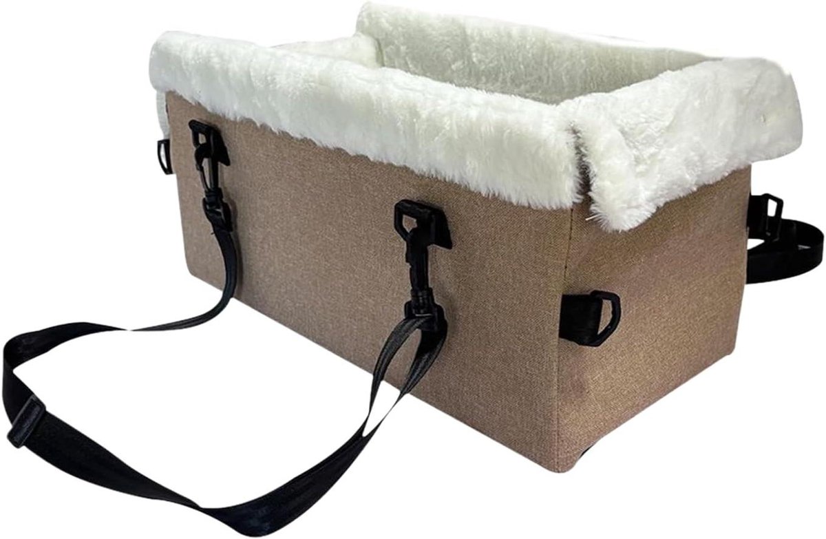 Hondenstoel Middenconsole - Autostoel Hond - Veilig Reizen - Stabiele Constructie - 46 x 26 x 22 cm - Enkele