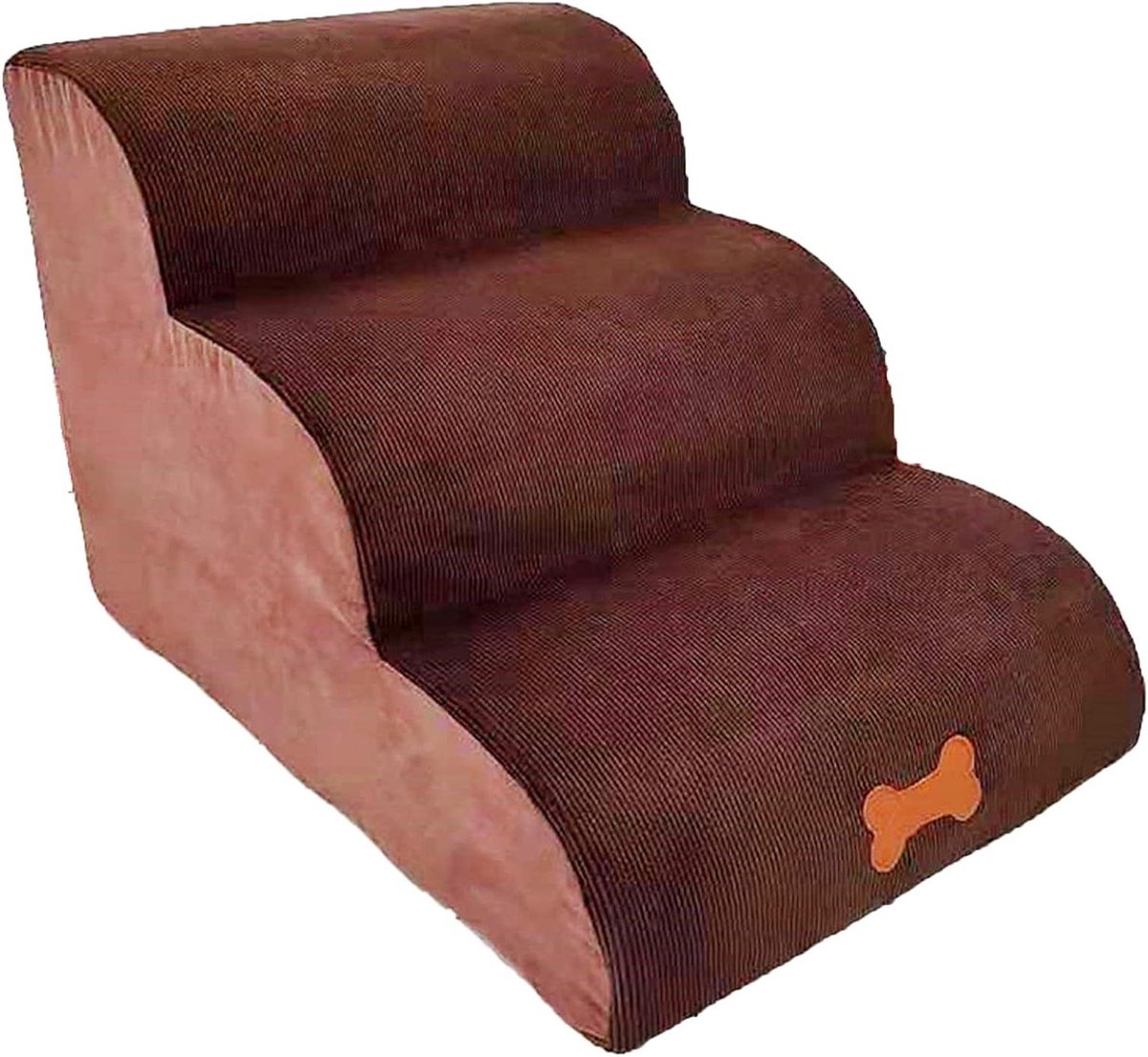 Huisdier Trappen - Hondentrapjes Kattenladder - Huisdieren Helpen - Antislip Bodem - 40x60x39cm - Bruin