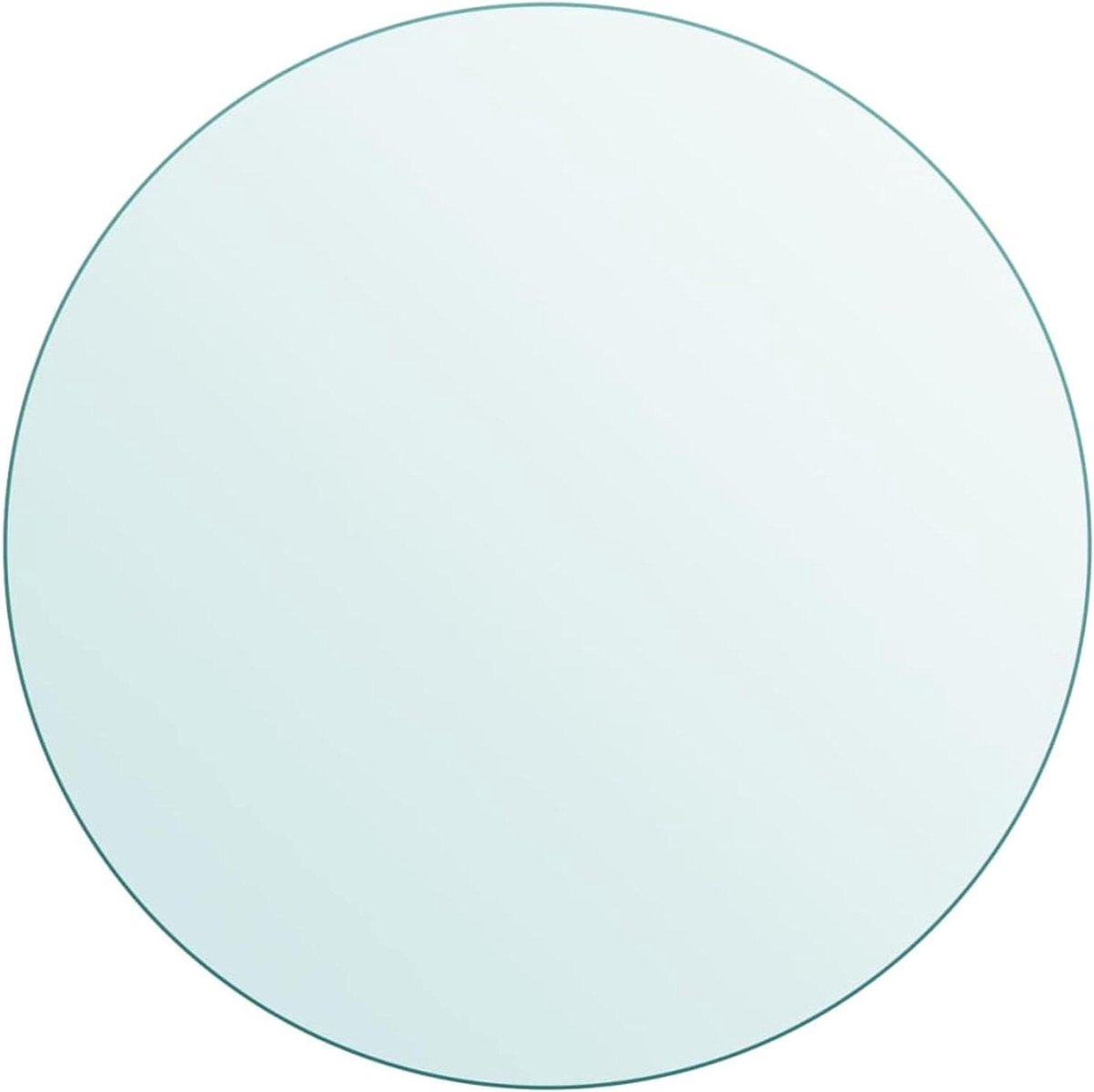 Tafelblad Glas - Glasplaat Dicht - Tafel Beschermen - Gehard Glas - Ø 70 cm - Transparant