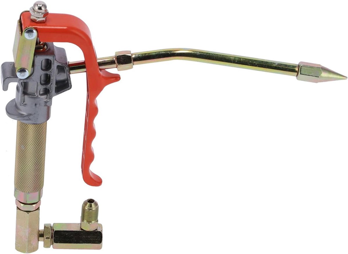 Vetspuit - Smeerpistool Handgereedschap - Mechanisch Onderhoud - 360 Graden Flexibel - 28 x 14 x 3 cm - Zilver