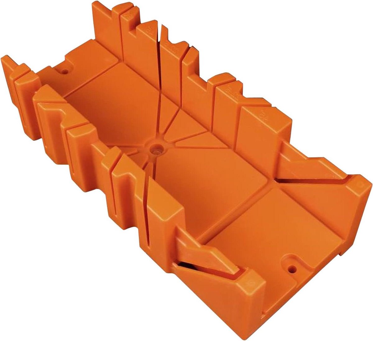 Verstekbak Houtbewerking - Zaaggeleider Kist - Nauwkeurig Zagen - Verstelbare Hoeken - 14 inch - Oranje