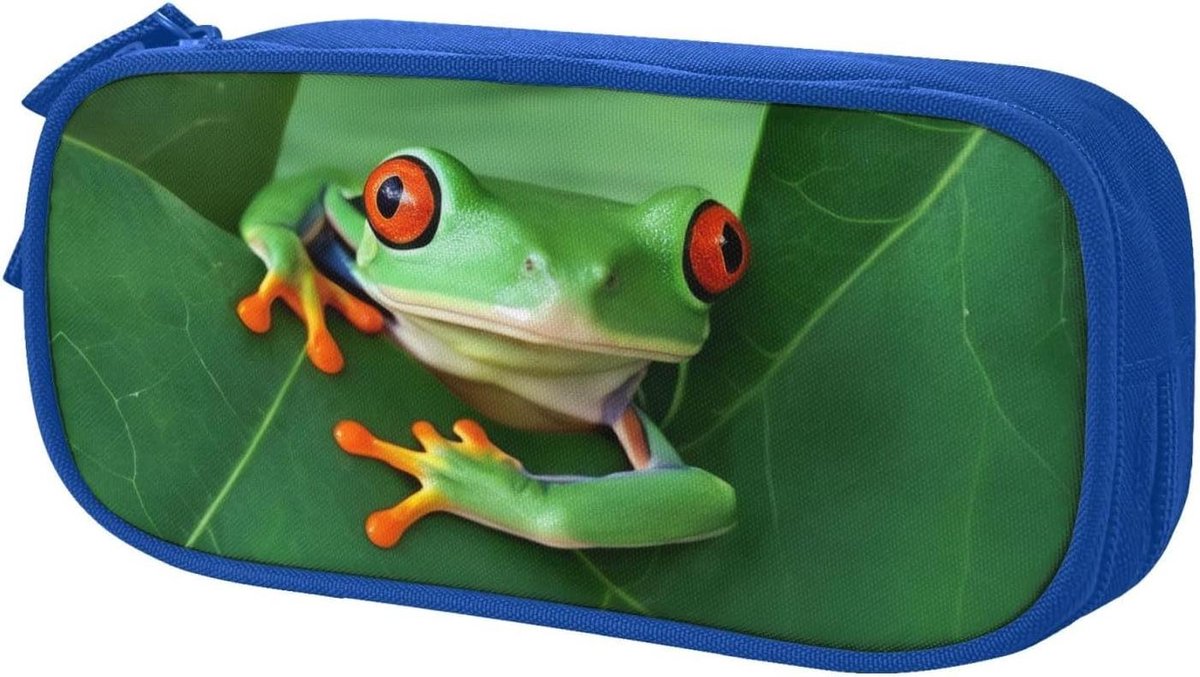 Potlood etui - Pennenzak Briefpapier - School Organisatie - Grote Capaciteit - 21 x 10.5 x 5 cm - Blauw