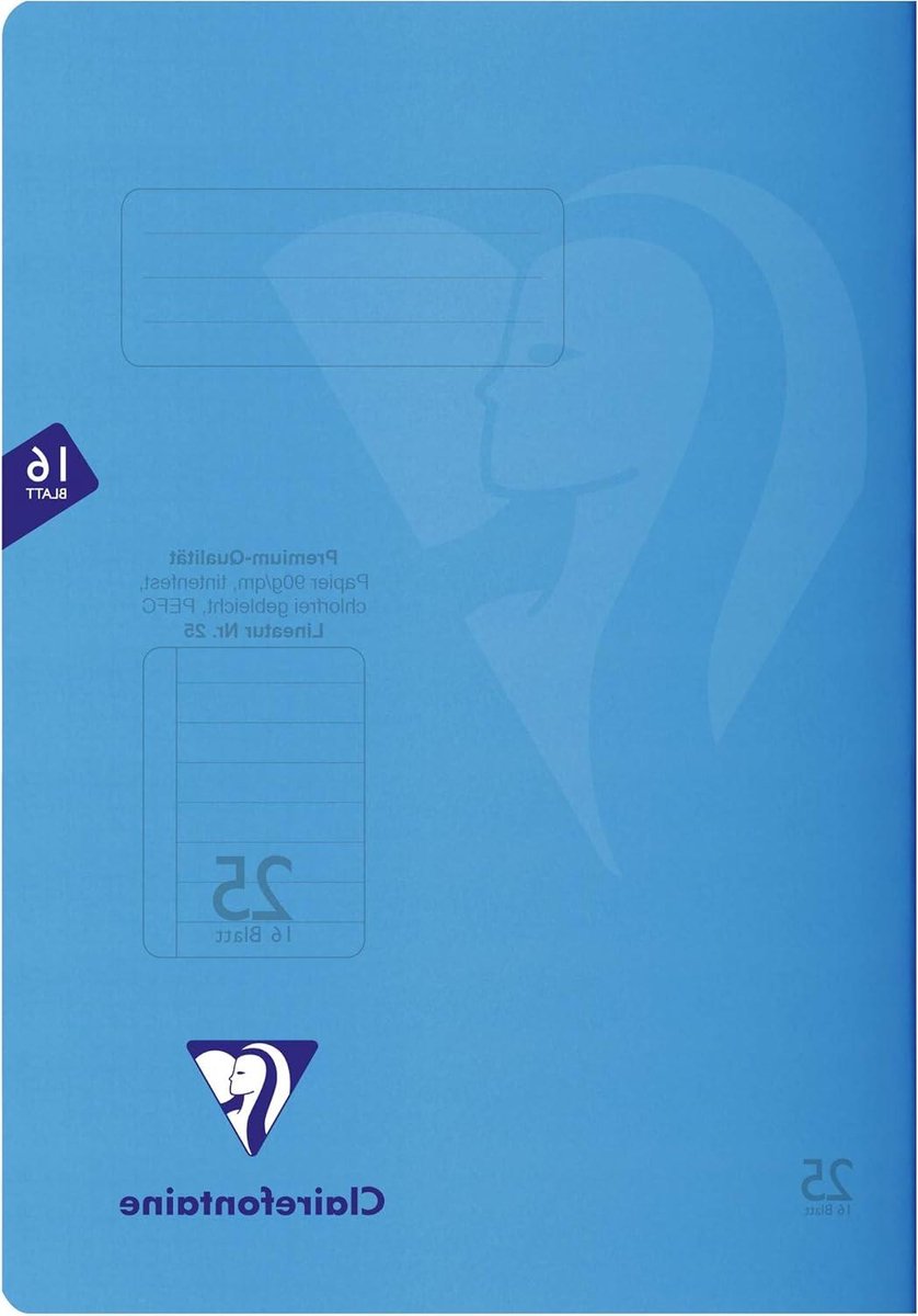 Schriften A4 - Notitieboekjes Collegeblok - Schoolwerk Organiseren - Scheurvast PP Omslag - 25 stuks - Blauw