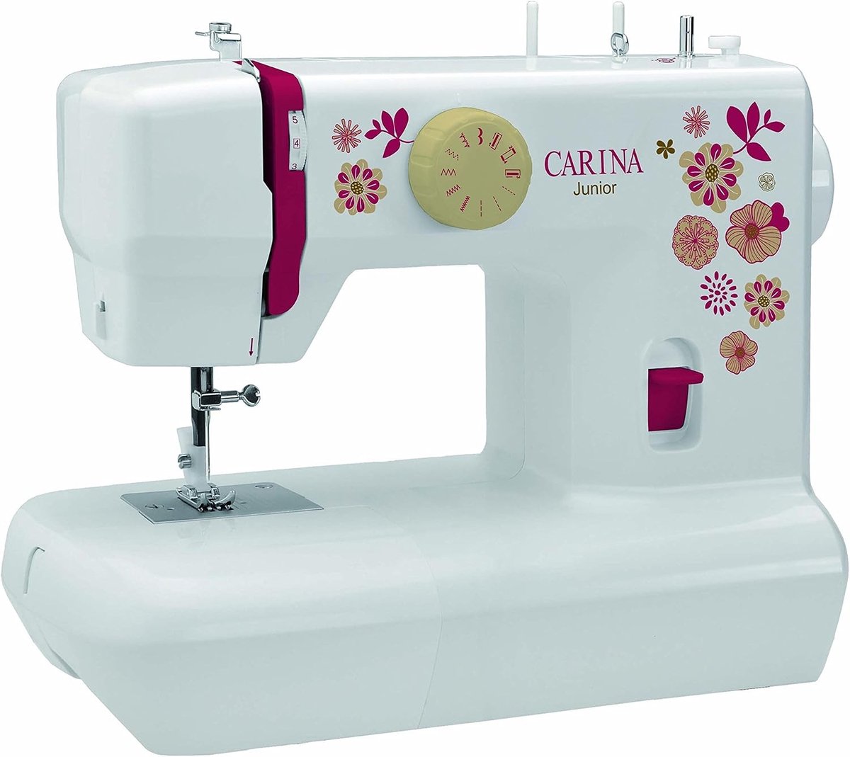 Kindernaaimachine - Wit - 6 Steekprogramma's - Met LED-licht en Automatische Draadspanning - Voor Beginners