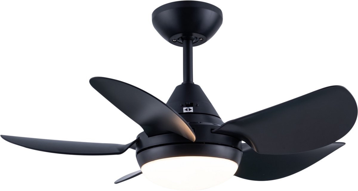 Evolar Smart Plafondventilator met Verlichting en WiFi - 76 cm - Stille Plafondlamp met Ventilator - Dimbaar Warm Wit Licht (LED) - EVO-CF30BW