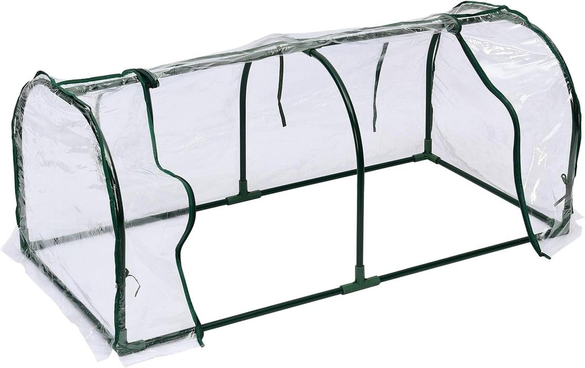Tuinkas Afdekking - Broeikas Cover Reservehoes - Planten Beschermen - Waterdicht PVC Materiaal - 290 x 106 x 90 cm