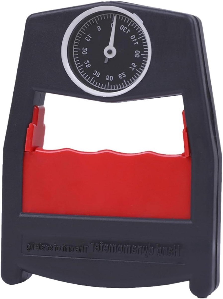 Krachtgreepmeter - Hand Gripper - Training Vingerkracht - Instelbare Schaal - 17.8 x 10.7 cm - Rood