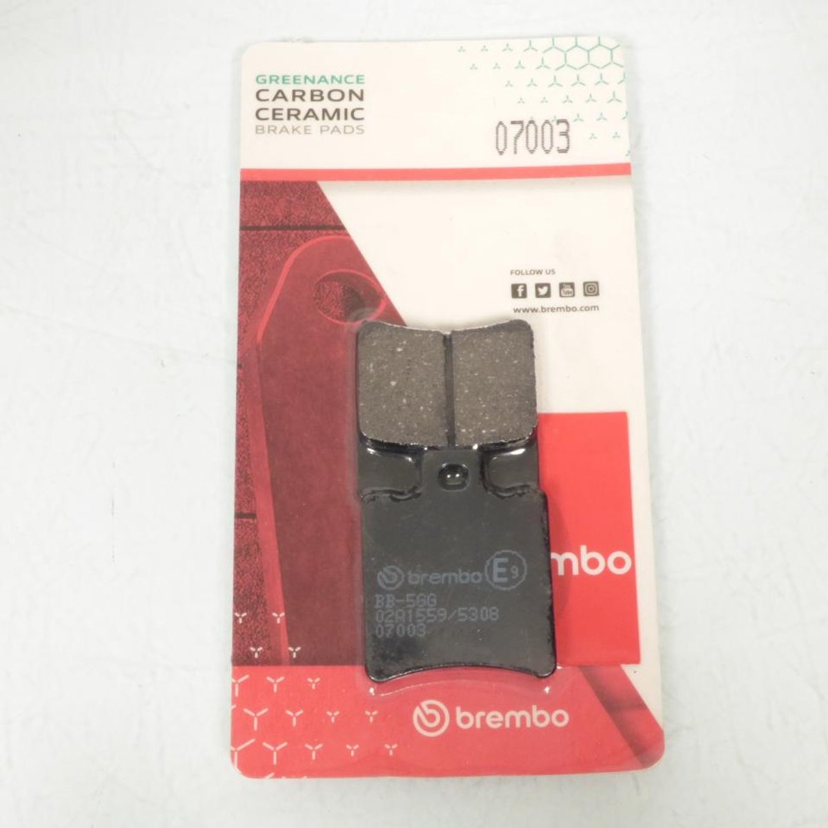 Plaquette de frein Brembo pour scooter Aprilia 150 Leonardo 1997 à 1998 07003CC Neuf