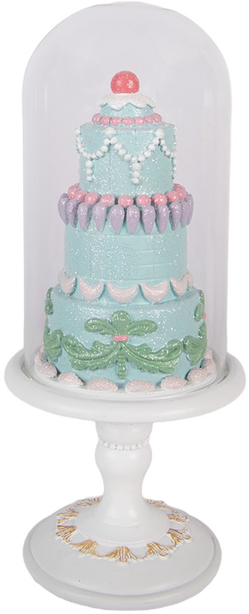 Clayre & Eef Decoratie Taart Ø 12x28 cm Groen Kunststof
