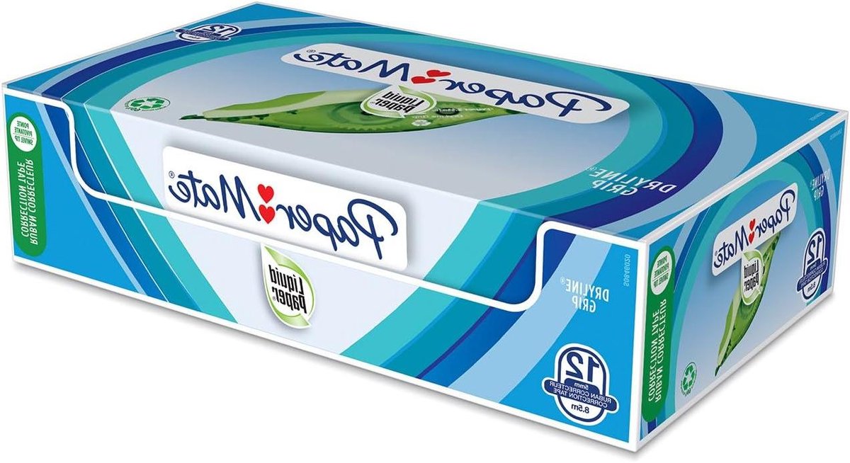 Correctietape - Witte tape - Fouten Corrigeren - Scheurvast - Doos met 12 - Groen