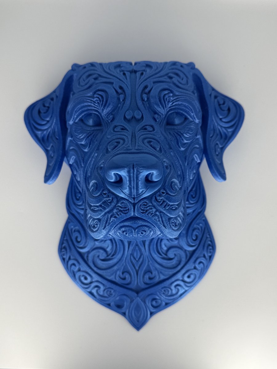 Hond - Blauw | Elegante Designdecoratie