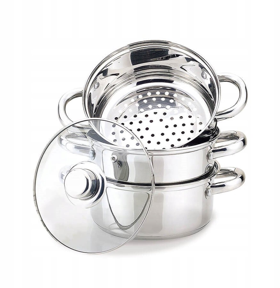 Stoompan 20cm 3L RVS Inox - Geschikt voor Inductie