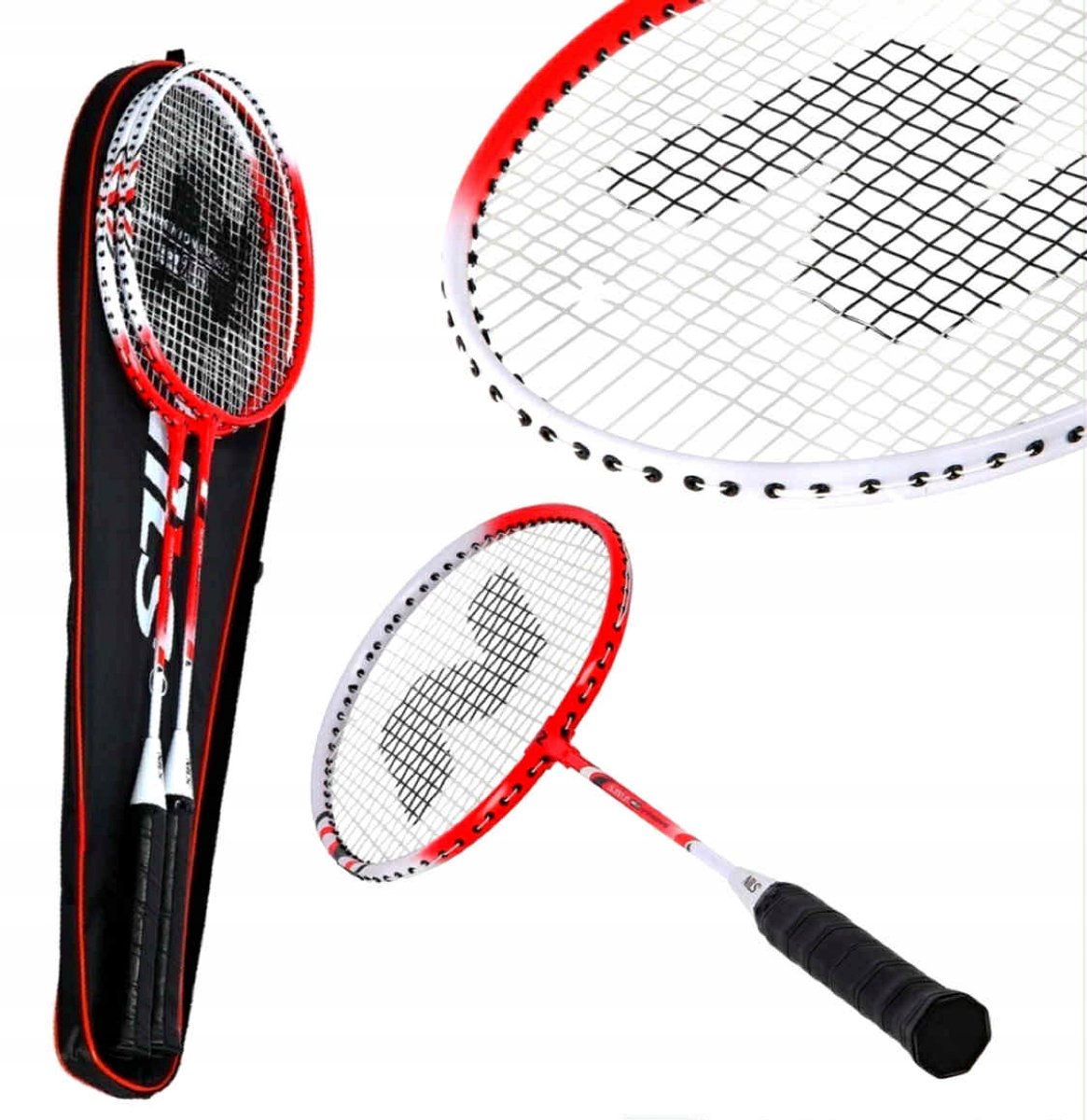 NILS Badmintonset: 2 rackets en schoffels - Perfect voor 2 personen