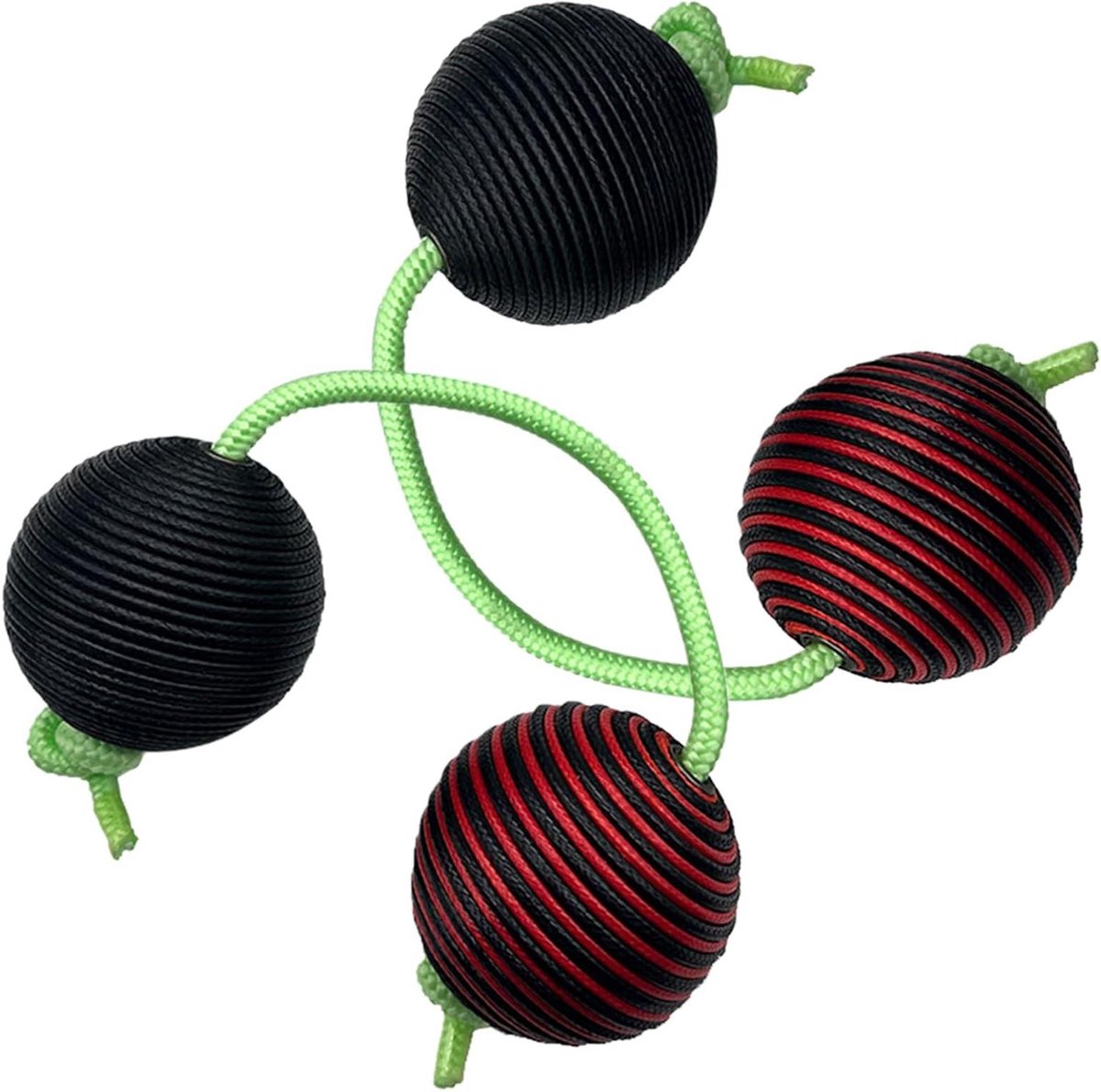 Aslatua Shakers - Kashaka ballen - Muziek maken - Ergonomische greep - 21 cm lengte - Zwart/Rood