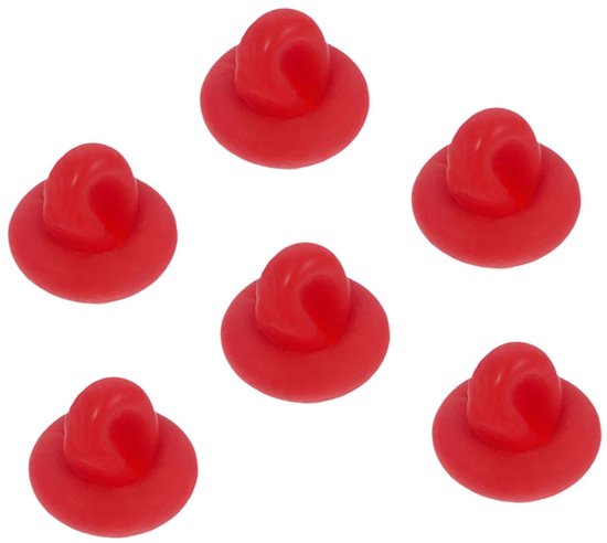 Afdichtdoppen voor Kitspuiten - Rubberen Caps - Bewaren van Kit - Herbruikbaar Ontwerp - 30 Stuks - Rood — afbeelding 3