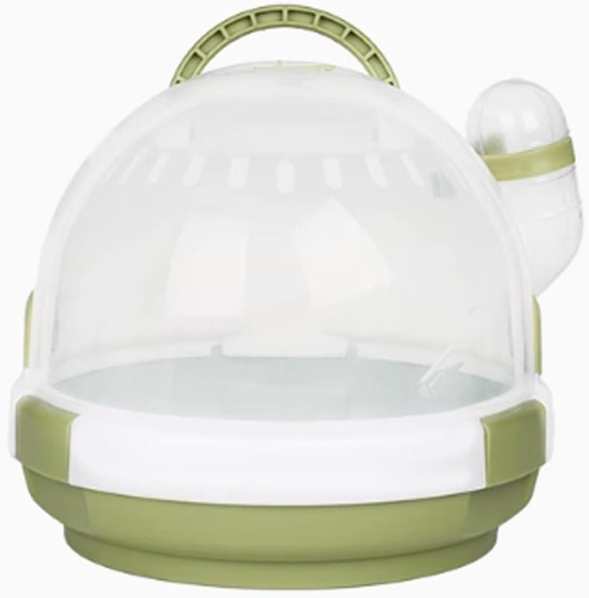 Draagbare Vogelkooi - Vogeltransportkooi Reiskooi - Vogeltransport Buiten - 360 Graden Zicht - 10x10x10 mm - Groen