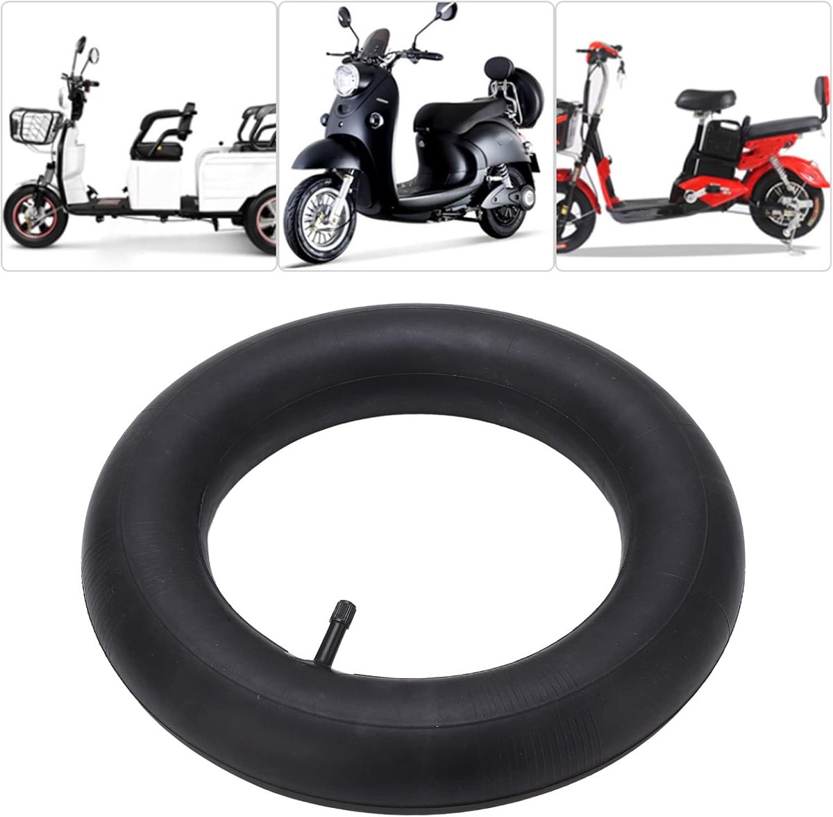 Binnenband Rubber - Reserve band - Vervanging band - Schokabsorberend ontwerp - 8 inch velgen - Zwart