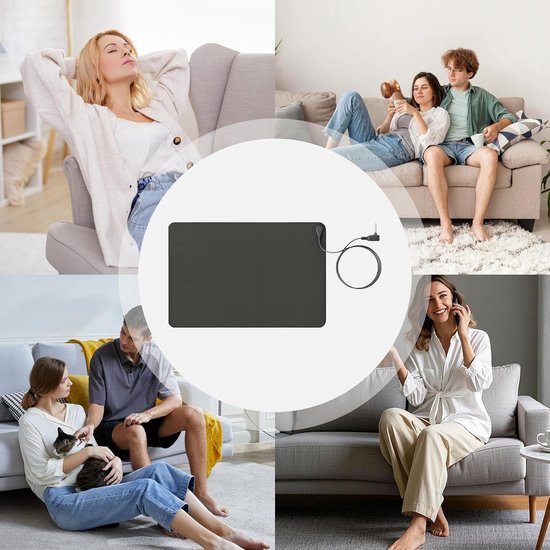 Aardingsmat Voeten - Antistatische Mat - Ontspanning Bevorderen - Zelfaansluitend - 40 x 60 cm - Zwart — afbeelding 5