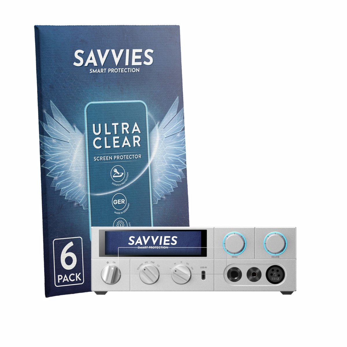 Savvies - Screenprotector voor FiiO K15 - Folie Beschermfolie transparant 6 Stuks