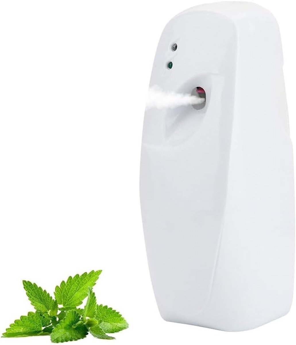 Automatische geurdispenser met aerosol voor thuisgebruik, wandmontage, verstelbare luchtverfrisser voor woonkamer, slaapkamer, keuken en toilet