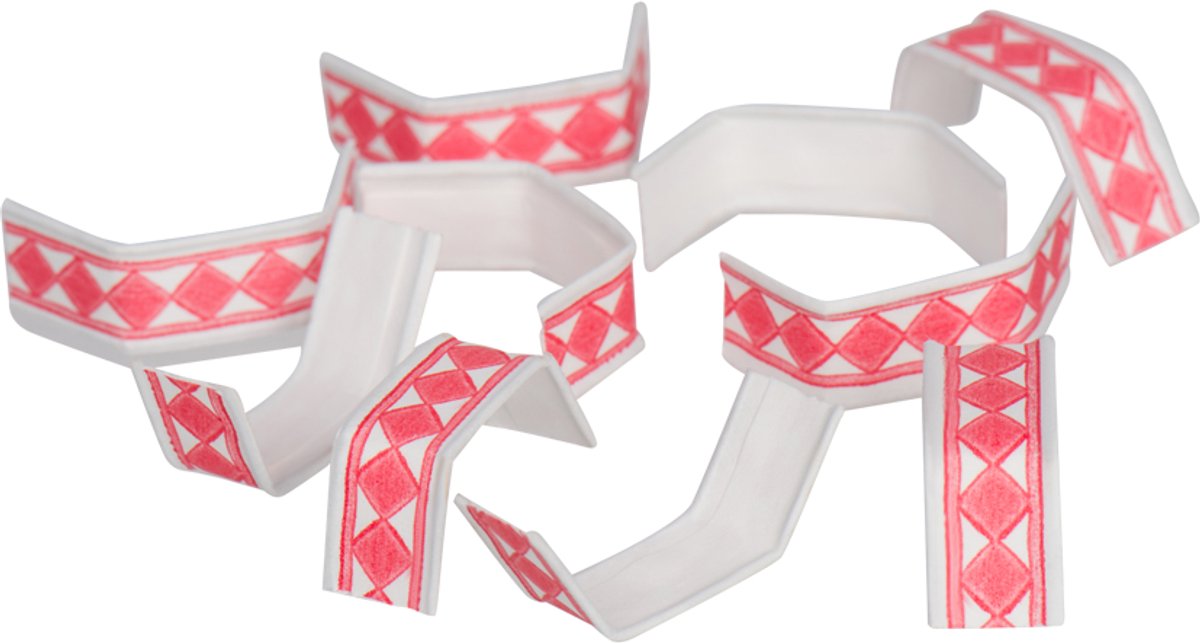 1000x U-Clips 33 mm Rood-Wit – Sluitclips voor Zakjes – Afsluitclips met Draad – Geschikt voor OPP Zakken