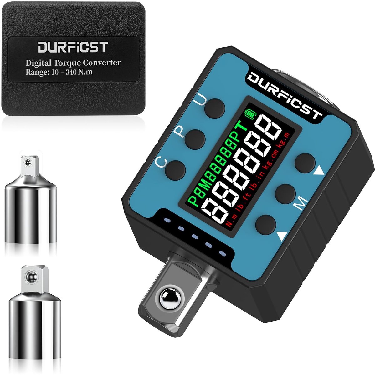 Omgoods - Digitale Momenten Sleuteladapter, Bereik 10–340 Nm