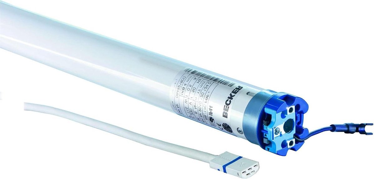 Rolluikmotor - Buisbuismotor - Automatisch Bedien - Geïntegreerde Ontvanger - 8 Nm - Wit