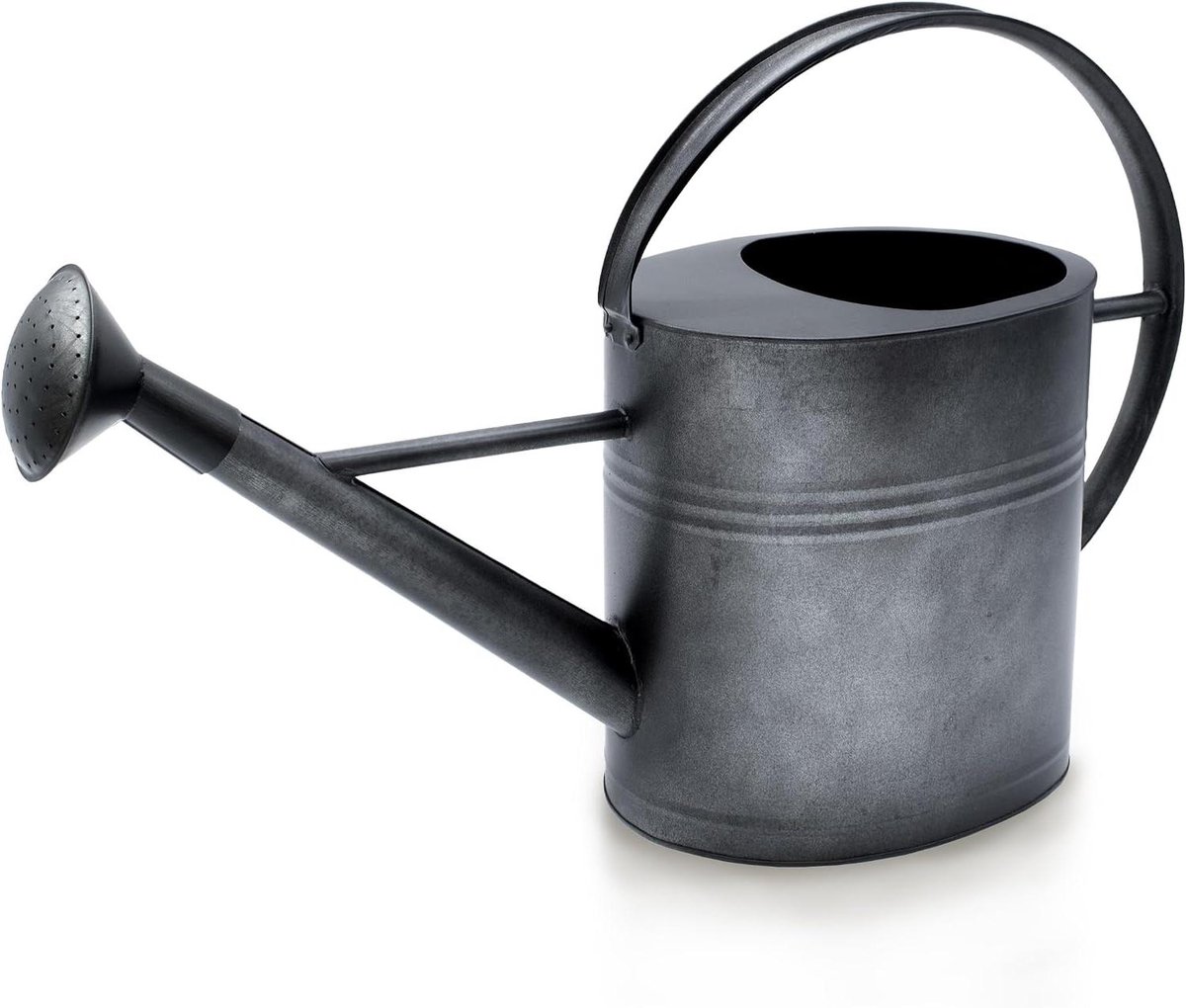 Decoratieve gieter - Metalen kan - Tuin aankleden - Landelijke stijl - 7 Liter - Antraciet