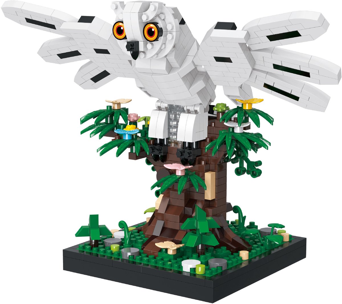 Macaw Uil - Bouwset - 9912 - Micro Blokjes - Art Creative