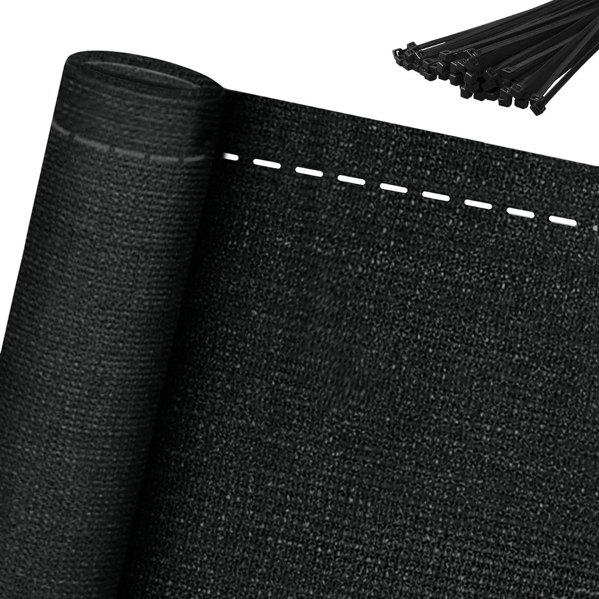Privacy Scherm - Balkonafdekking Scherm - Buitenruimte Afschermen - UV Bestendig HDPE - 10 Meter Lang - Antraciet
