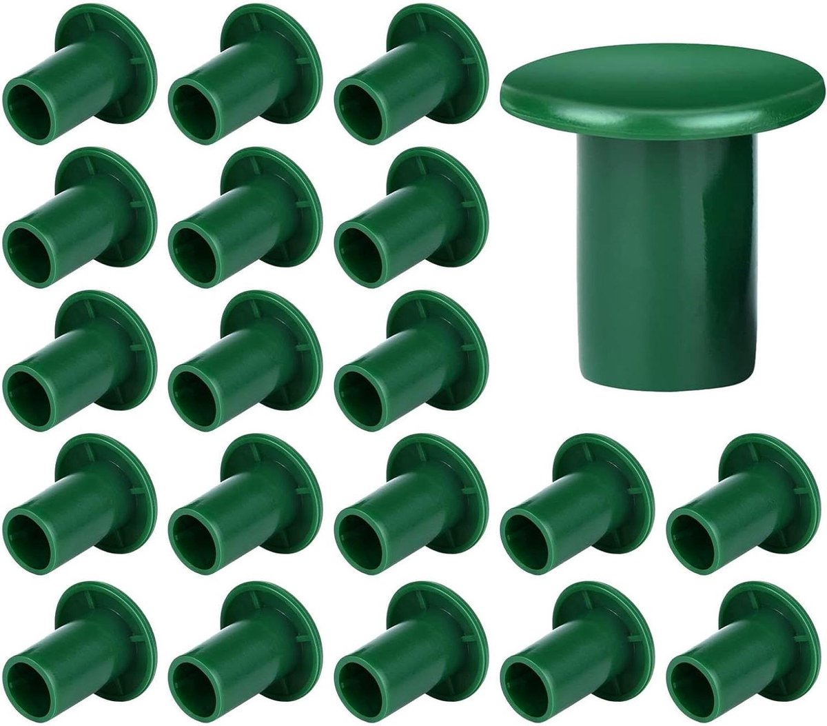 Tuinstok Decoratie - Veiligheidshoezen Stokken - Bescherming Stokken - Voorkomt Waterschade - 48 stuks - Groen