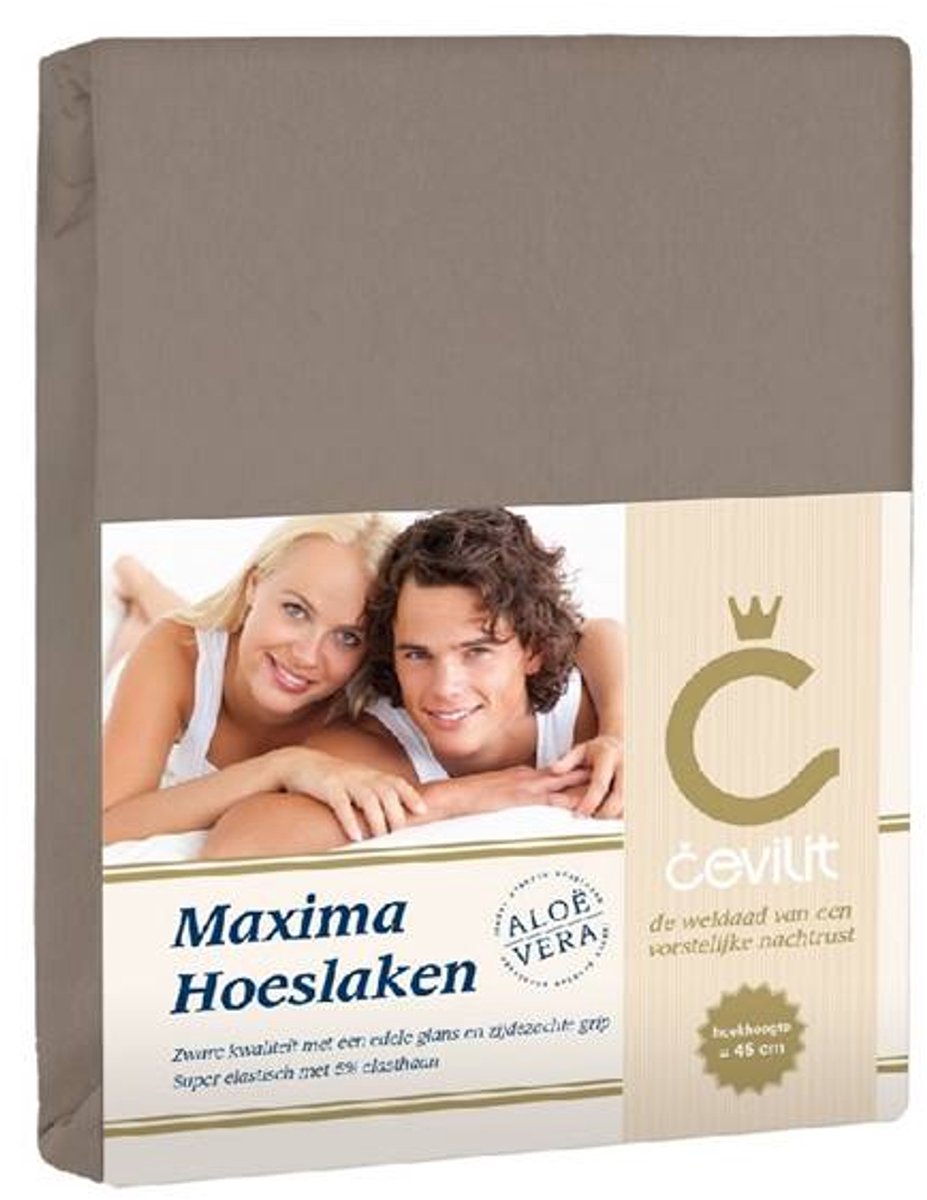 Cevilit Jersey met Elastan - Maxima HL - Taupe - 90x200 cm