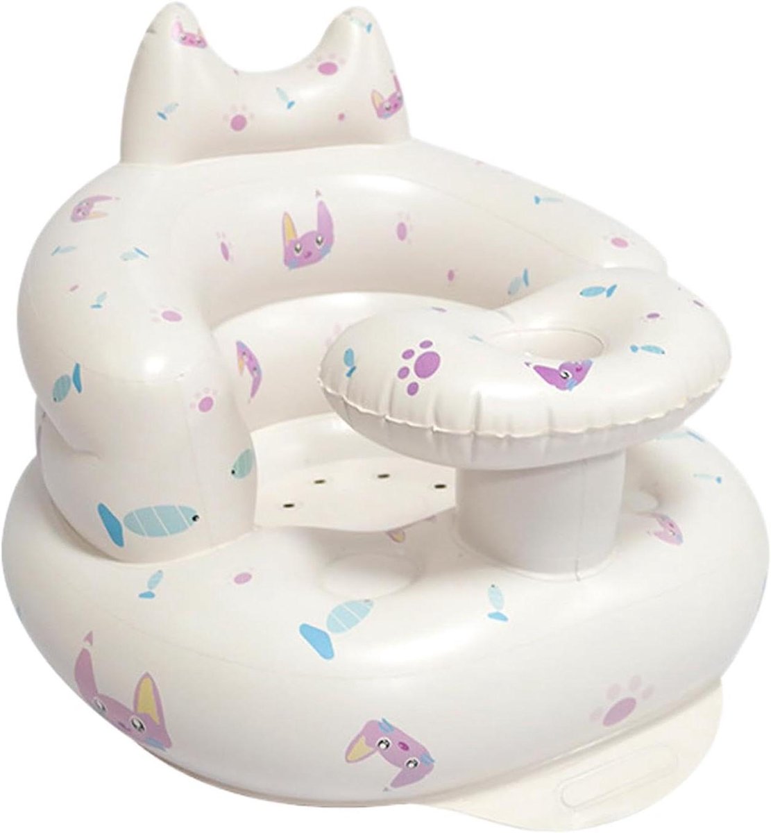 Opblaasbare babyzitje - Baby sofa Baby stoel - Baby leren zitten - Wervelkolom ondersteuning - 3+ maanden - Kittenmodel