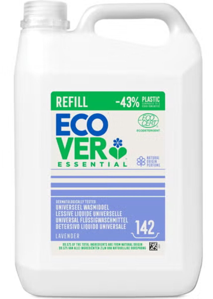 Ecover Wasmiddel Universeel Essential 142 Wasbeurten - 5 Liter