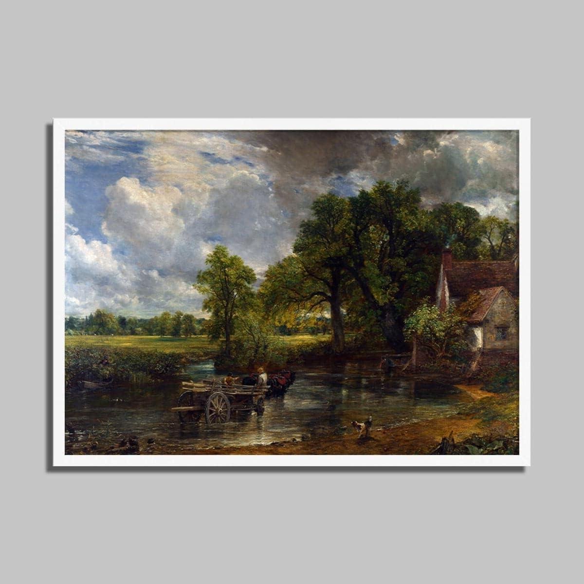 Ingelijste Kunstdruk - Wanddecoratie - Muur Aankleden - Museumkwaliteit Print - 100x70cm - Wit