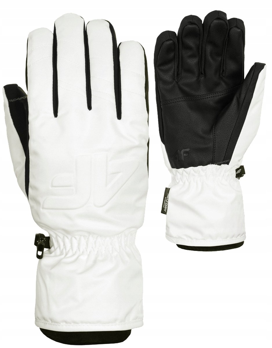 4F Dames Skihandschoenen Winter Thermal Wit