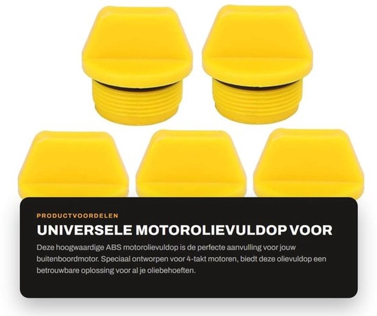 Motorolievuldop ABS - Olievuldop - Buitenboordmotor - 4-takt - Vervanging 6G8-15363-00 - Duurzaam en lichtgewicht