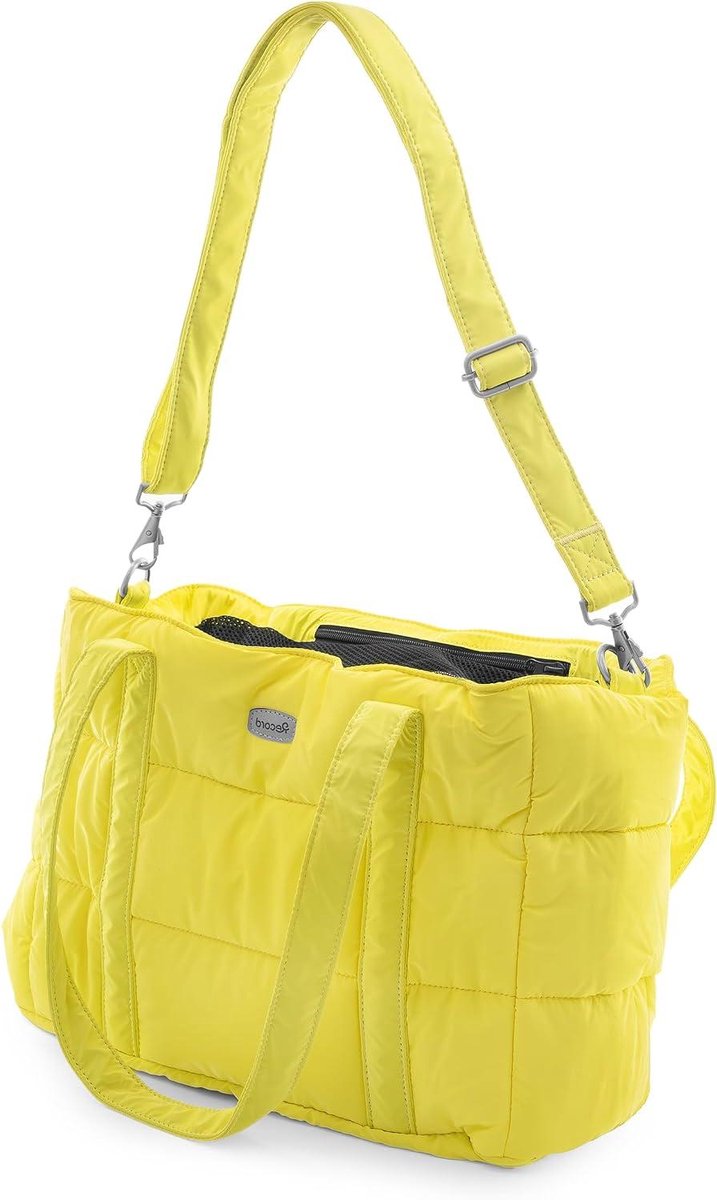 Transporttas Huisdieren - Draagtas Hond Kat - Veilig Reizen - Waterdicht Gevoerd - 42.5 x 20 x 29 cm - Geel