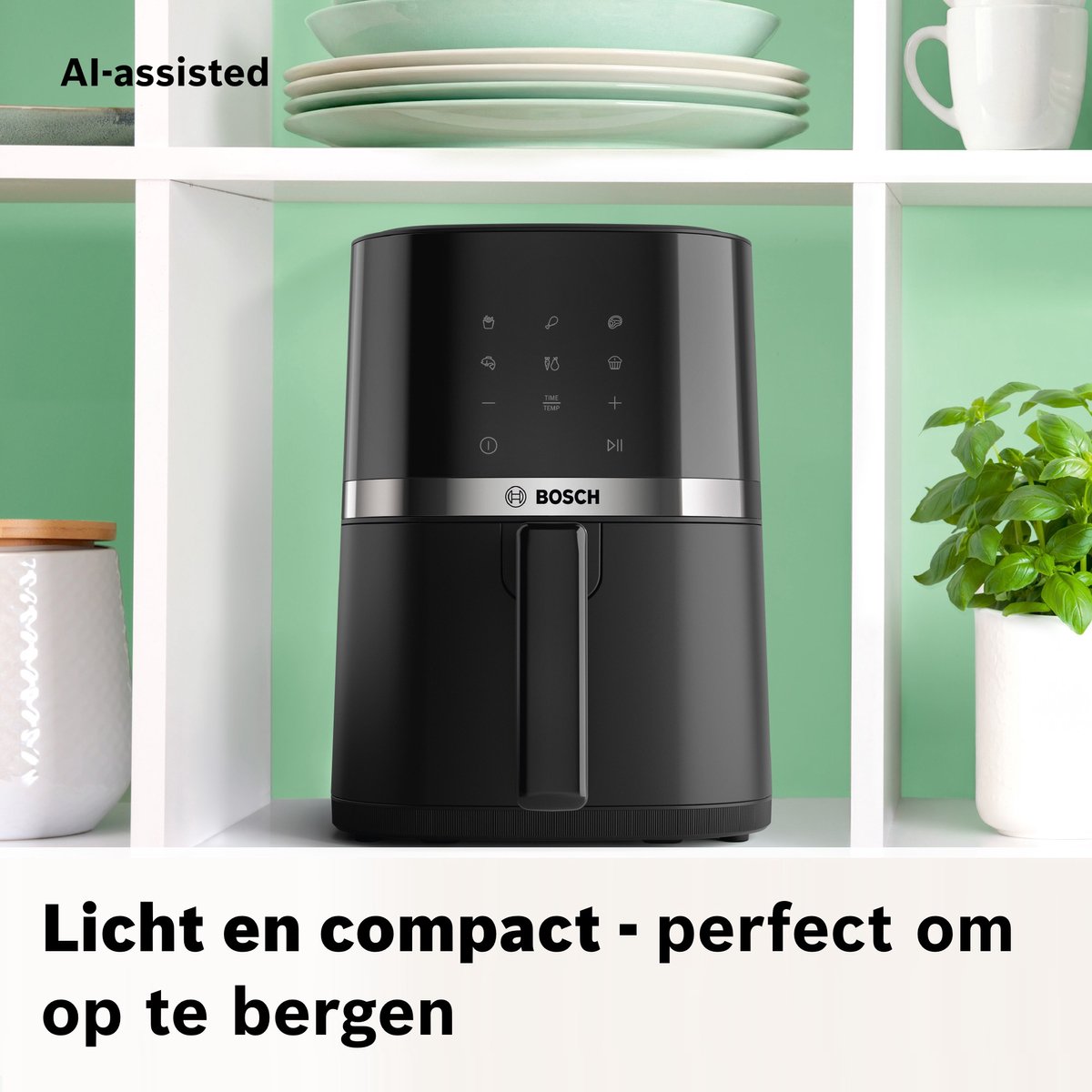 Bosch MAF24AB0 Airfryer met Dubbele Lade - 4,0L - Zwart - afbeelding 3