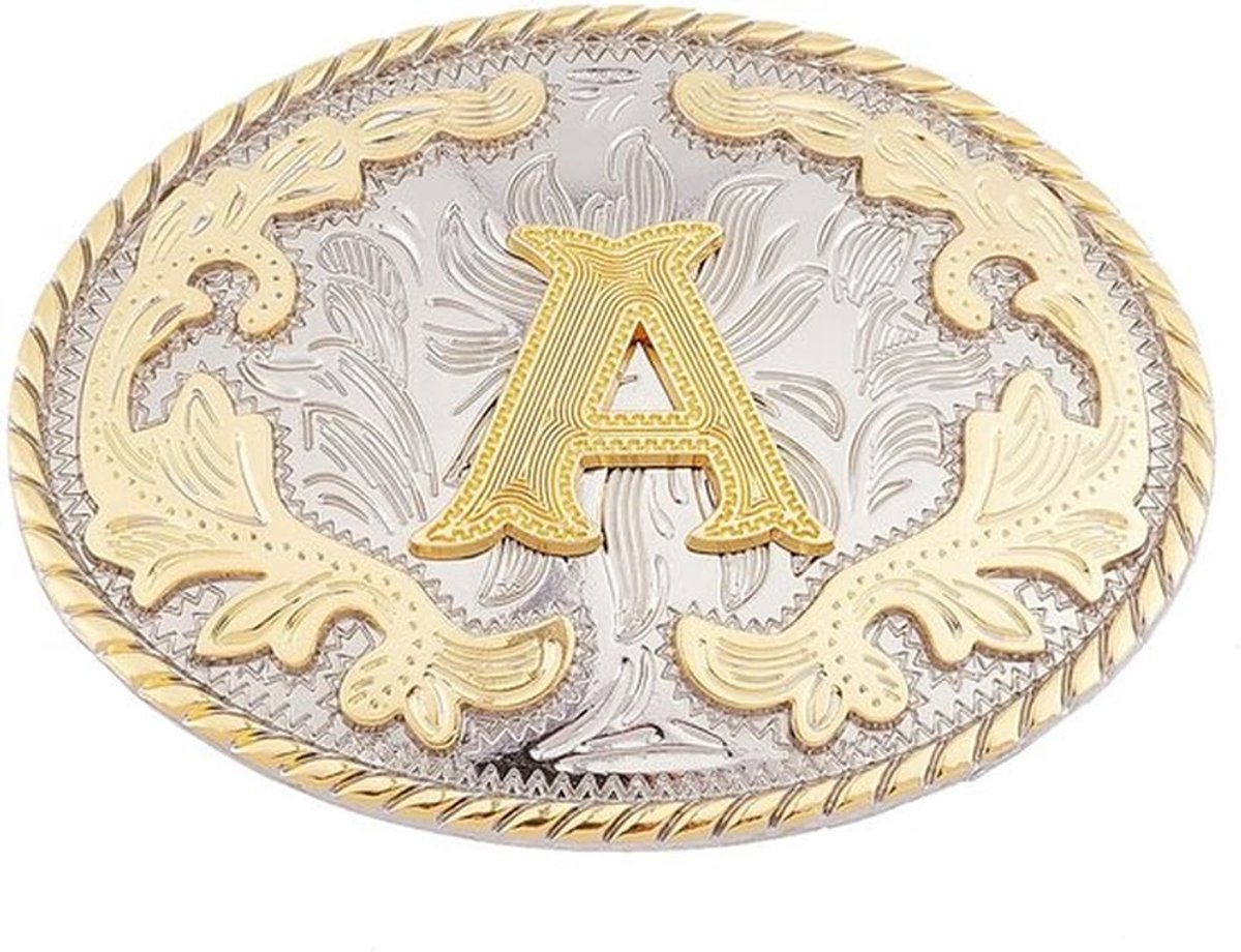 Cowboy Riem Gesp Met Eerste Letters - Vintage Riem Gesp Voor Mannen en Vrouwen
